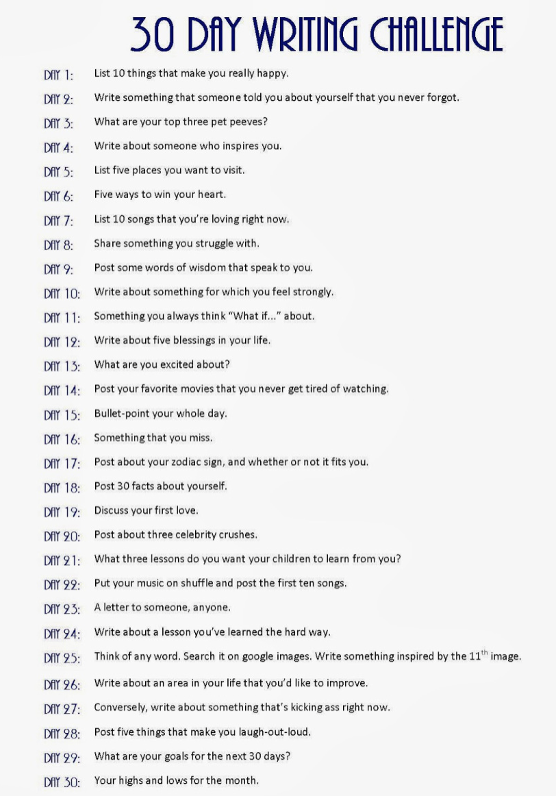 155-day writing challenge: Day 15  ejridener
